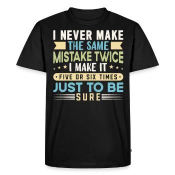 Citations et blagues drôles Dictons drôles et humour - T-shirt Premium bio Homme - noir - Devant - Nico (187cm)
