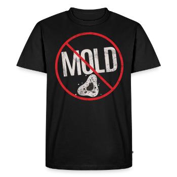 No Mold Allergy Awareness Warning Allergic - Men's Premium Organic T-Shirt - black - Front - Nico (187cm)