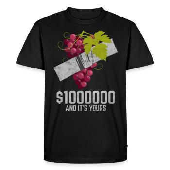 Ruban adhésif Boysenberry Fruit Lover citation drôle - T-shirt Premium bio Homme - noir - Devant - Nico (187cm)