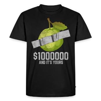 Duct Tape Ugli Fruit Fruit Lover Funny Quote - Men's Premium Organic T-Shirt - black - Front - Nico (187cm)