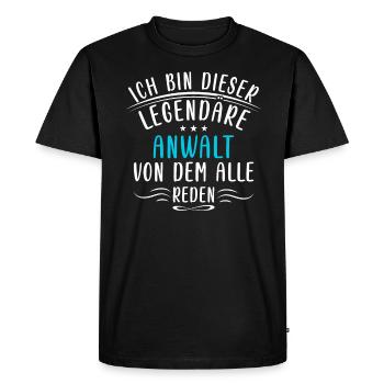 Lustige Sprüche Richter Anwältin Arbeiter Gericht - T-shirt Premium bio Homme - noir - Devant - Nico (187cm)