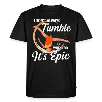 Tumbling Fitness Acrobaties - T-shirt Premium bio Homme - noir - Devant - Nico (187cm)