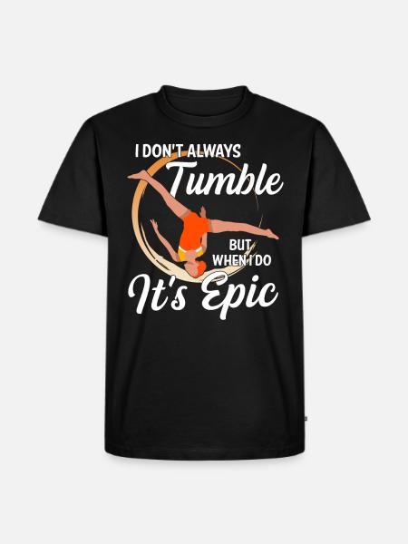 Tumbling Fitness Acrobatics - Men's Premium Organic T-Shirt - black
