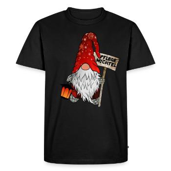 Gnome de Noël de soin - T-shirt Premium bio Homme - noir - Devant - Nico (187cm)