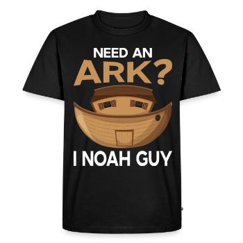 Arche de Noé Arche Bible Animaux de l’Arche de Noé - T-shirt Premium bio Homme - noir - Devant - Nico (187cm)