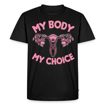 Women Abortion Feminism Equality - Men's Premium Organic T-Shirt - black - Front - Nico (187cm)
