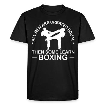 Kickboxing Karate Boxing - Men's Premium Organic T-Shirt - black - Front - Nico (187cm)