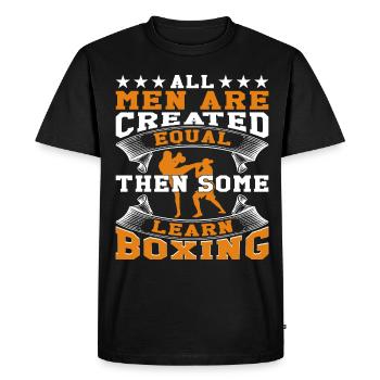 Kickboxing Karate Boxing - Men's Premium Organic T-Shirt - black - Front - Nico (187cm)
