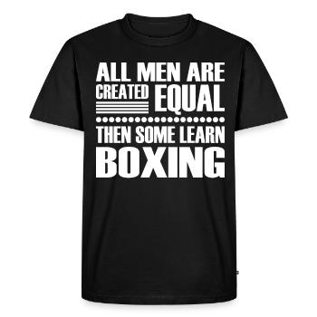 Kickboxing Karate Boxing - Men's Premium Organic T-Shirt - black - Front - Nico (187cm)