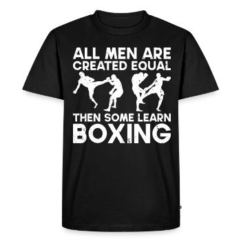 Kickboxing Karate Boxing - Men's Premium Organic T-Shirt - black - Front - Nico (187cm)