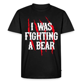 Ours Ours Brun Ours Polaire Ours - T-shirt Premium bio Homme - noir - Devant - Nico (187cm)
