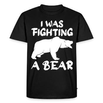 Ours Ours Brun Ours Polaire Ours - T-shirt Premium bio Homme - noir - Devant - Nico (187cm)
