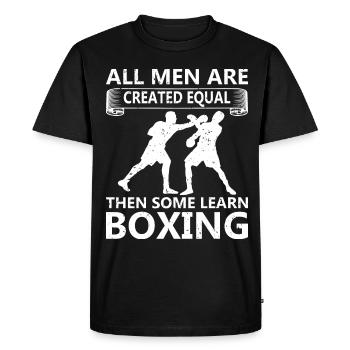 Kickboxing Karate Boxing - Men's Premium Organic T-Shirt - black - Front - Nico (187cm)