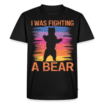 Ours Ours Brun Ours Polaire Ours - T-shirt Premium bio Homme - noir - Devant - Nico (187cm)