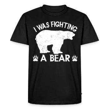 Ours Ours Brun Ours Polaire Ours - T-shirt Premium bio Homme - noir - Devant - Nico (187cm)