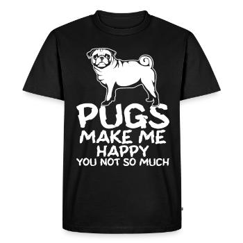 Carlin Carlin Carlins Carlins Amateurs de chiens - T-shirt Premium bio Homme - noir - Devant - Nico (187cm)