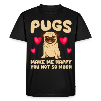 Carlin Carlin Carlins Carlins Amateurs de chiens - T-shirt Premium bio Homme - noir - Devant - Nico (187cm)