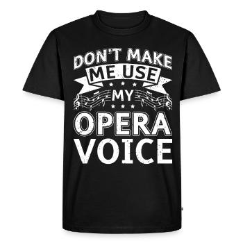 Chanteur d’opéra chanteur maisons d’opéra - T-shirt Premium bio Homme - noir - Devant - Nico (187cm)