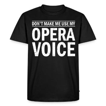 Opera singer singer opera houses - Men's Premium Organic T-Shirt - black - Front - Nico (187cm)