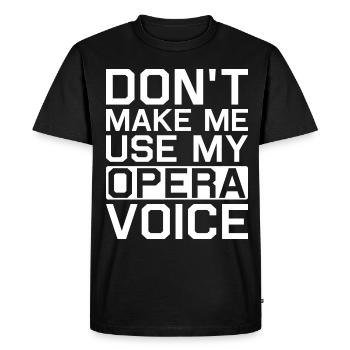 Opera singer singer opera houses - Men's Premium Organic T-Shirt - black - Front - Nico (187cm)
