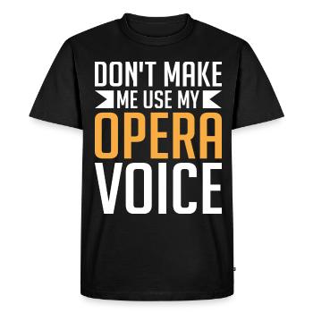Opera singer singer opera houses - Men's Premium Organic T-Shirt - black - Front - Nico (187cm)
