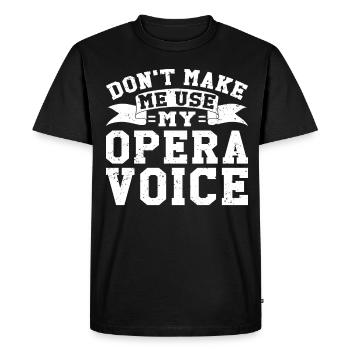 Chanteur d’opéra chanteur maisons d’opéra - T-shirt Premium bio Homme - noir - Devant - Nico (187cm)