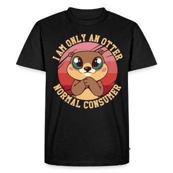 Otter Water Marten Marten Marten - Men's Premium Organic T-Shirt - black - Front - Nico (187cm)