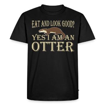 Otter Water Marten Marten Marten - Men's Premium Organic T-Shirt - black - Front - Nico (187cm)