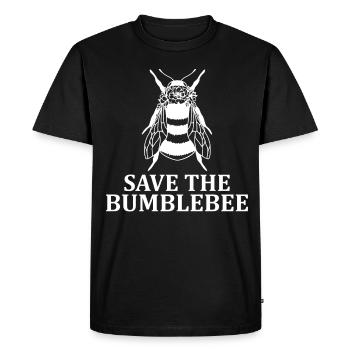 Extinction des espèces d’abeilles bourdons Protection des bourdons - T-shirt Premium bio Homme - noir - Devant - Nico (187cm)
