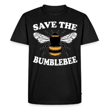 Extinction des espèces d’abeilles bourdons Protection des bourdons - T-shirt Premium bio Homme - noir - Devant - Nico (187cm)