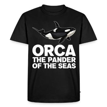 Orque Biologiste marin Épaulard épaulard - T-shirt Premium bio Homme - noir - Devant - Nico (187cm)