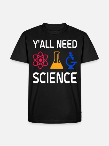 Scientist Physicist Chemist Teacher - Men's Premium Organic T-Shirt - black