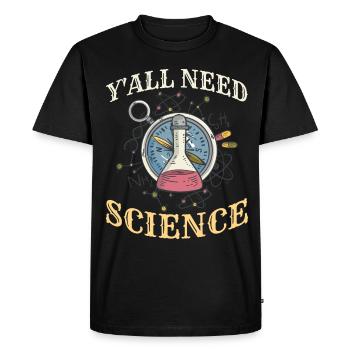 Scientist Physicist Chemist Teacher - Men's Premium Organic T-Shirt - black - Front - Nico (187cm)