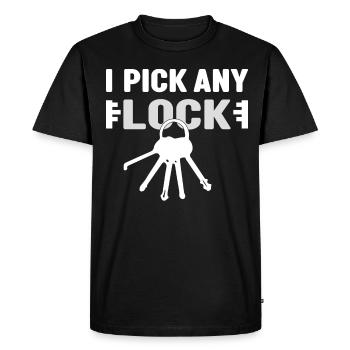 Locksmith security technology - Men's Premium Organic T-Shirt - black - Front - Nico (187cm)
