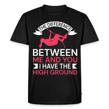 Saut à la perche Athlétisme - T-shirt Premium bio Homme - noir - Devant - Nico (187cm)