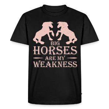 Clydesdale Cold Blood Horse Scotland Horse - Men's Premium Organic T-Shirt - black - Front - Nico (187cm)