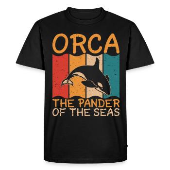 Orque Biologiste marin Épaulard épaulard - T-shirt Premium bio Homme - noir - Devant - Nico (187cm)