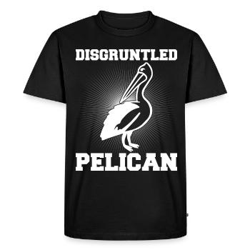 Pelican Pelicans Oiseaux Oiseaux Oiseaux - T-shirt Premium bio Homme - noir - Devant - Nico (187cm)