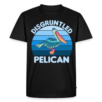 Pelican Pelicans Oiseaux Oiseaux Oiseaux - T-shirt Premium bio Homme - noir - Devant - Nico (187cm)