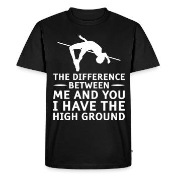 Saut à la perche Athlétisme - T-shirt Premium bio Homme - noir - Devant - Nico (187cm)