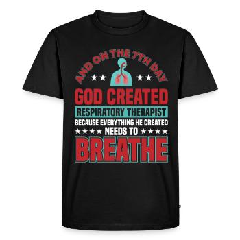 Respiratory therapists Respiratory therapist Occupational therapists - Men's Premium Organic T-Shirt - black - Front - Nico (187cm)