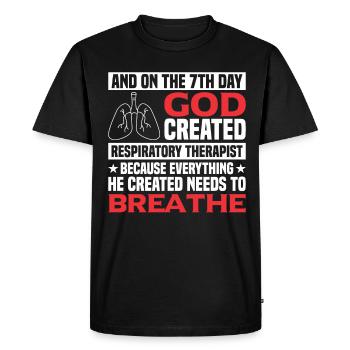 Respiratory therapists Respiratory therapist Occupational therapists - Men's Premium Organic T-Shirt - black - Front - Nico (187cm)