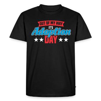 Adopte Adopte Père adopteur Mère adoptive - T-shirt Premium bio Homme - noir - Devant - Nico (187cm)