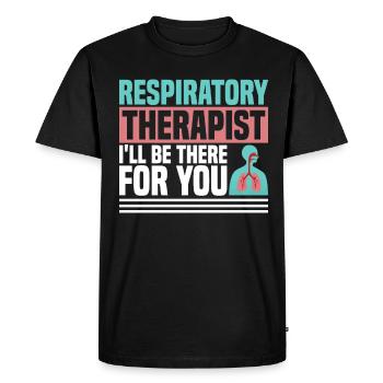 Respiratory therapists Respiratory therapist Occupational therapists - Men's Premium Organic T-Shirt - black - Front - Nico (187cm)