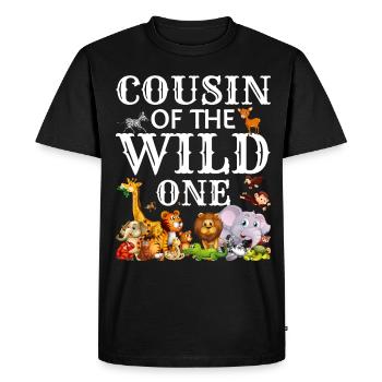 Safari Wildlife Africa le Grand 5 Zoologie - T-shirt Premium bio Homme - noir - Devant - Nico (187cm)