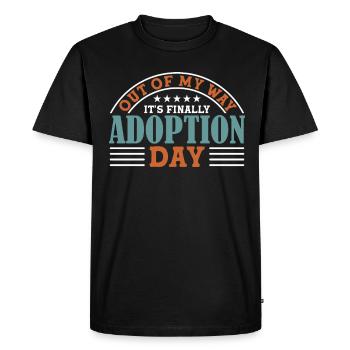 Adopte Adopte Père adopteur Mère adoptive - T-shirt Premium bio Homme - noir - Devant - Nico (187cm)
