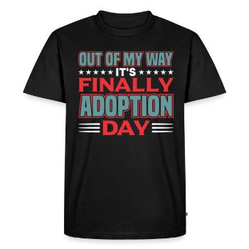 Adopte Adopte Père adopteur Mère adoptive - T-shirt Premium bio Homme - noir - Devant - Nico (187cm)