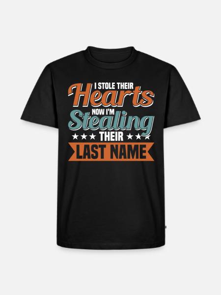 Adoptiert Adoptien Pflegevater Pflegemutter - Männer Premium Bio T-Shirt - Schwarz