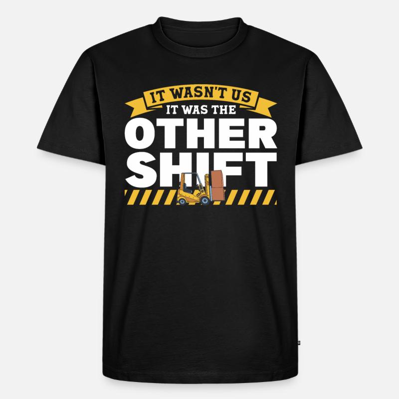 Gabelstaplerfahrer Gabelstapler Staplerfahrer - Männer Premium Bio T-Shirt - Schwarz