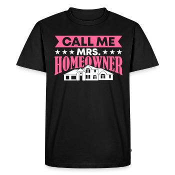 Propriétaire Propriétaire Cadeau Propriétaire Propriétaire - T-shirt Premium bio Homme - noir - Devant - Nico (187cm)